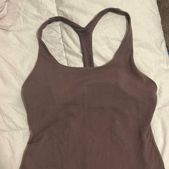 ALO Yoga Sleek Back Bodysuit in Hot Cocoa - Picture 2 of 5